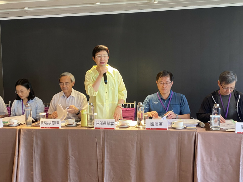 財政部長莊翠雲今明確表示，目前沒有「公公併」的規劃。（記者鄭琪芳攝）