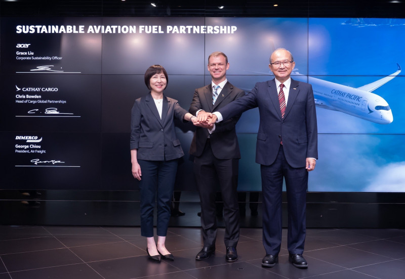 中菲行攜手宏碁、國泰貨運 簽署可持續航空燃油協議