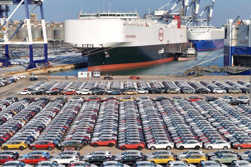 福斯汽車發展電動車步伐未能跟上特斯拉、比亞迪。（法新社）
