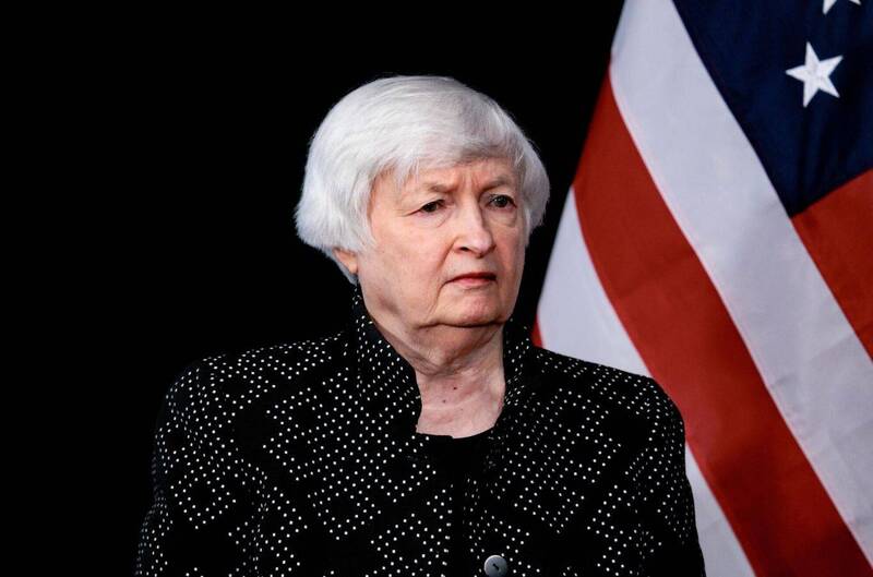 美國財政部長葉倫（Janet Yellen）。（彭博）