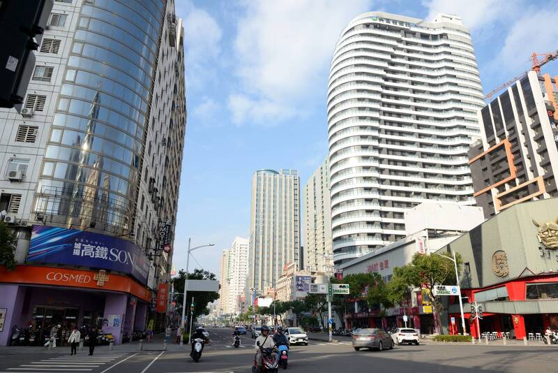 高雄公告現值地后，位於博愛二路（裕誠路-明華路）。（地政局提供）