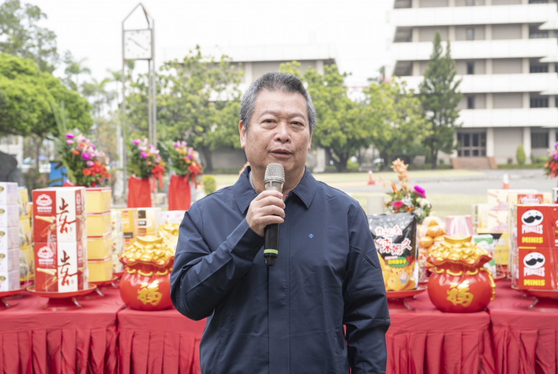 中鋼企業工會理事長陳春生盼公司各級主管適時宣導公司政策方向，強化同仁信心。（中鋼提供）