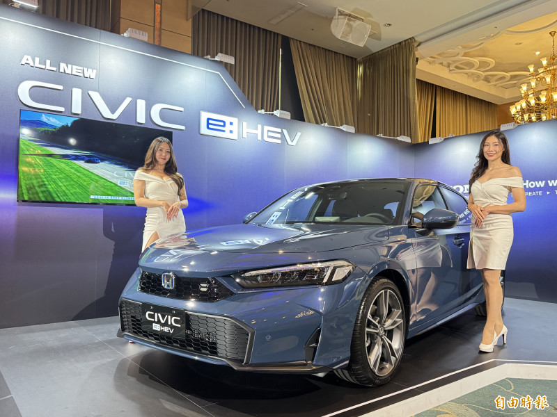 台灣本田將引進更多油電混合（e:HEV）車款助攻，預估年銷量將從去年的2萬6,717輛，成長至2.7萬輛。（記者楊雅民攝）