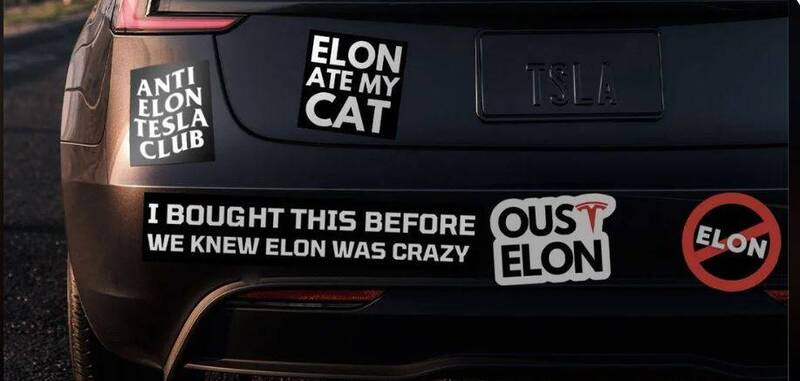 馬斯克惹議、特斯拉車主劃清界線 ! 美掀起「後悔貼紙」購買潮 - 自由財經