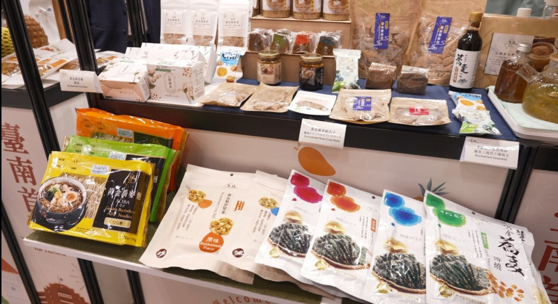 台南參加「東京國際食品展」報捷，創下3億元的銷售佳績，已超越去年銷售金額。 （台南市府提供）