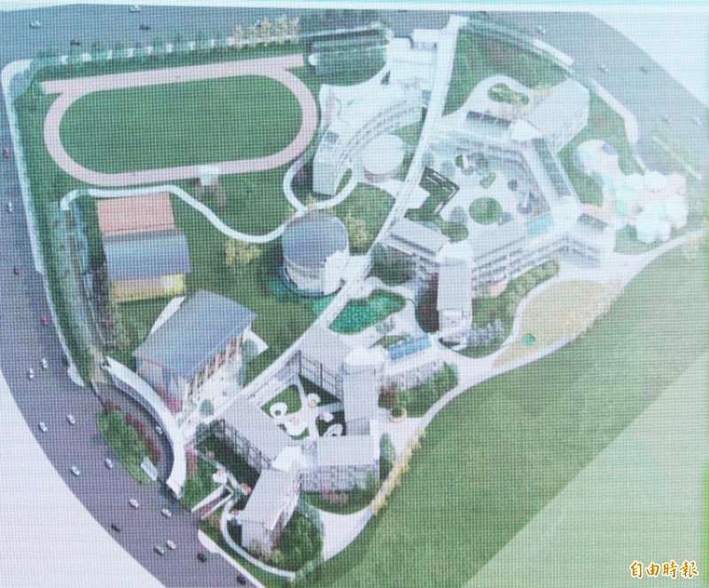 嘉科實中規劃圖。（記者林宜樟攝）