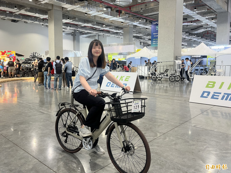 台北國際自行車展展示最新技術與創新產品。（記者徐子苓攝）