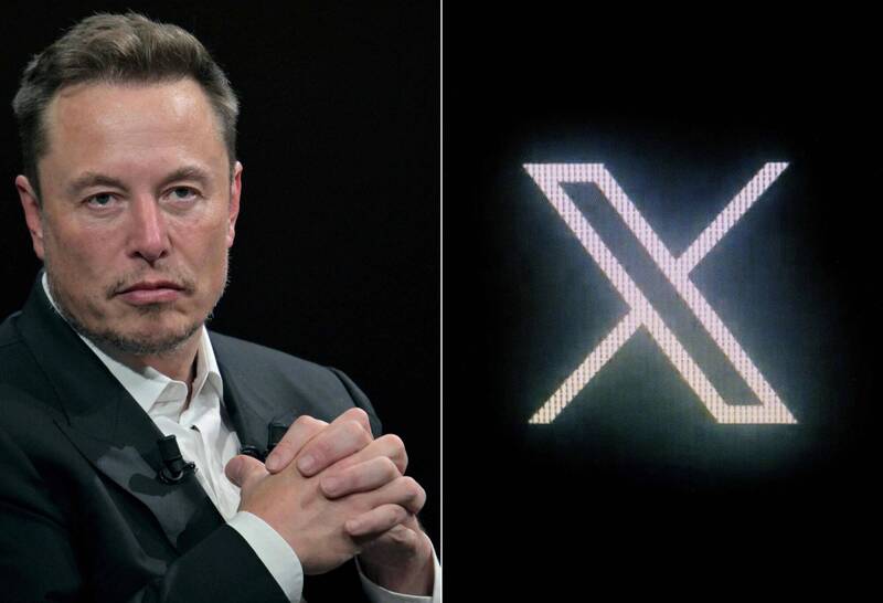 傳出歐盟監管機構正在準備對馬斯克（Elon Musk）的社交媒體X平台，祭出重大罰款。（法新社）