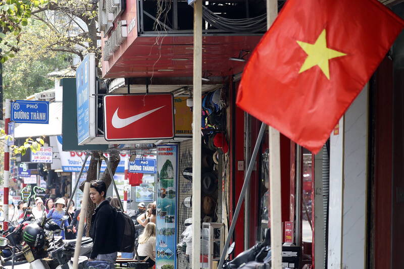 美國宣布將對越南出口商品課徵46%的關稅，這讓越南股市週四創24年來最大跌幅。（歐新社）