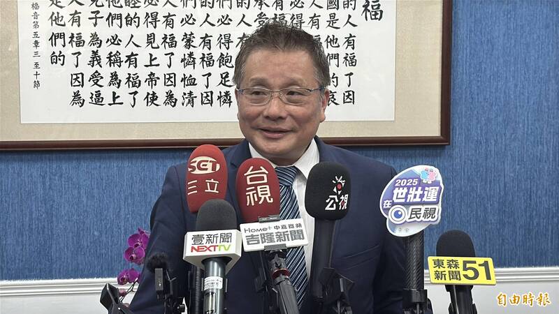 基隆六堵科技園區廠商協進會理事長吳宗寶表示，有部分廠商的美國客戶要求延後出貨。（記者盧賢秀攝）