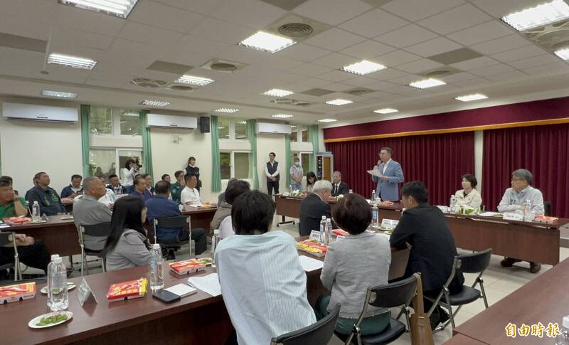 毛豆產業座談會。（記者羅欣貞攝）
