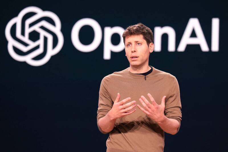 OpenAI執行長奧特曼。（法新社）
