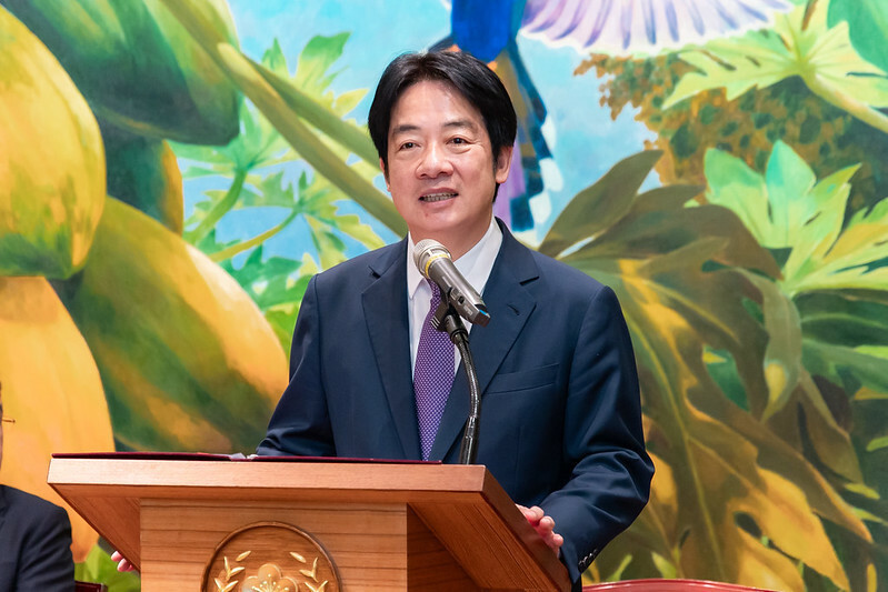 賴清德總統今接見北美洲台灣商會聯合總會「第37屆北美台商回國訪問暨投資考察團」。（總統府提供）