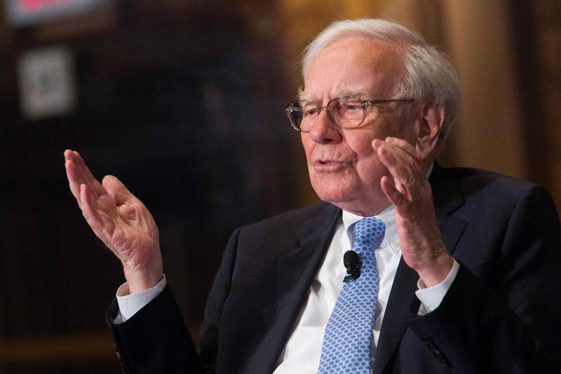 「股神」巴菲特（Warren Buffett）最青睞的市場指標近期出現回落。（法新社）