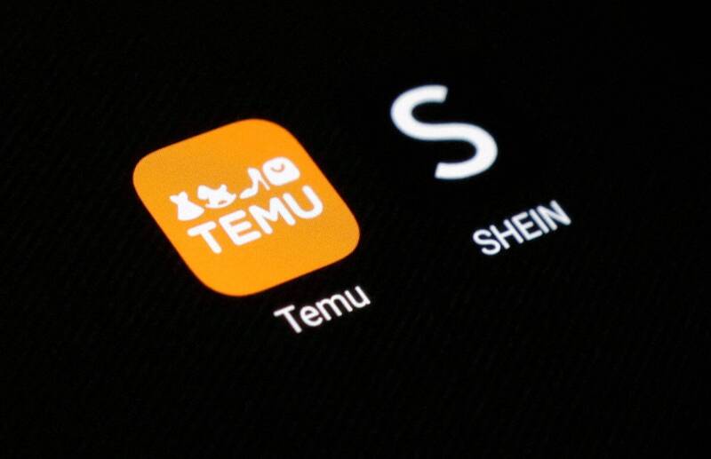美國5月2日起終止中國、香港輸美的800美元以下包裹免稅規定，中國電商平台Shein、Temu遭受最大衝擊。（路透）