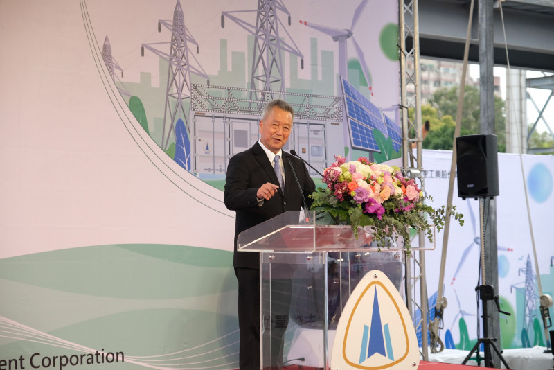 漢翔拿下23.5億元台電高階電力設備新建工程。圖為漢翔董事長胡開宏。（漢翔提供）