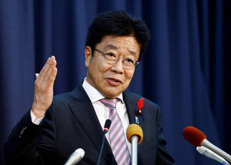 日本財務大臣加藤勝信。（路透）
