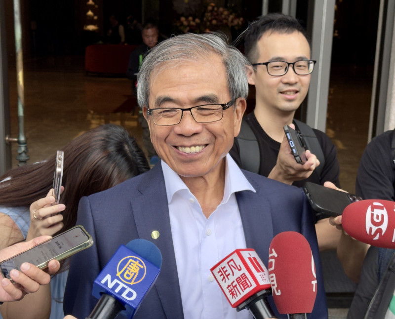 仁寶董事長陳瑞聰今天坦言，因為現在不確定美方政策後續走向，因此難以預估會影響多少的訂單成數。（記者方韋傑攝）