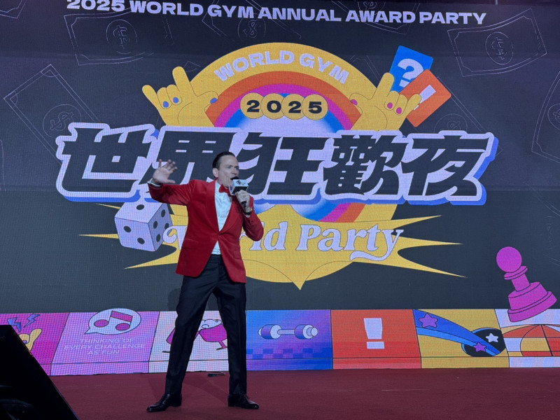 世界健身董事長暨總經理柯約翰John Caraccio宣布，World Gym計畫將在2025年首次跨出台灣，進軍泰國。（世界健身提供）
