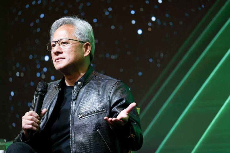 市場傳出輝達（NVIDIA）執行長黃仁勳預計下週抵台。（法新資料照）