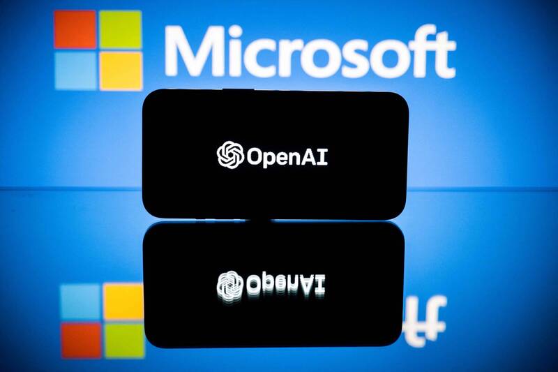 知情人士表示，OpenAI和微軟正在重擬合作條款。（法新社資料照）