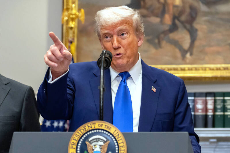 美國總統川普（Donald Trump）。（美聯社）