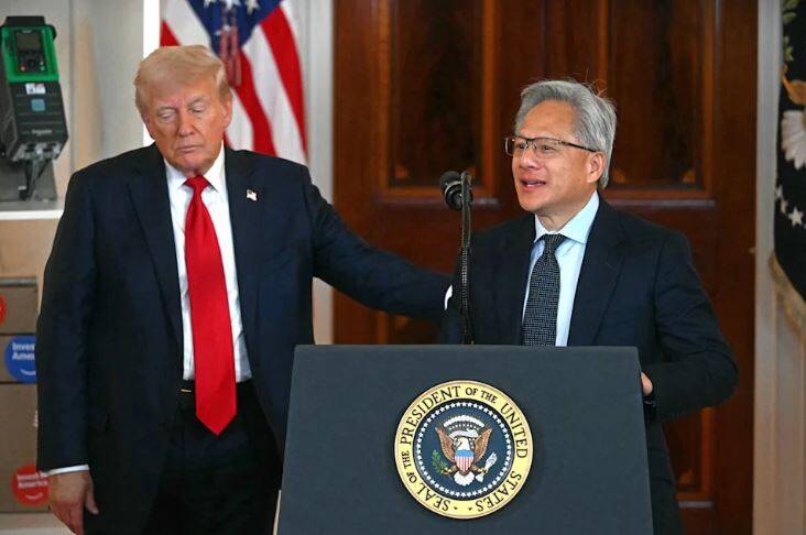 美分析師稱，中美貿易緊張局勢緩解，將帶來一個明顯的贏家，那就是「輝達」。（法新社）
