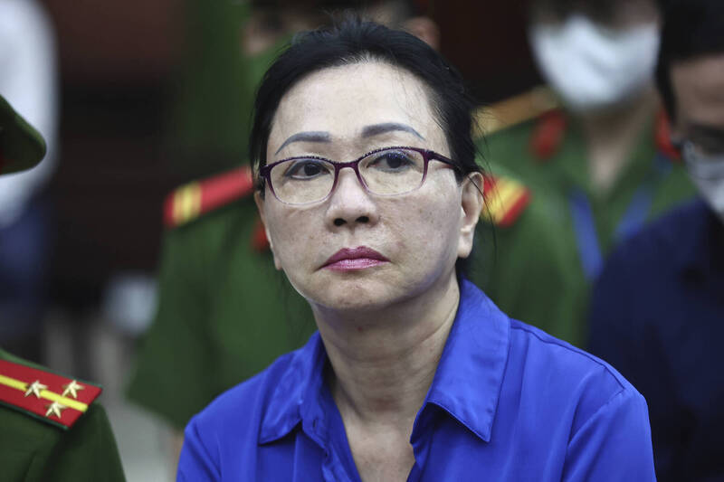 張美蘭涉及越南史上最大金融詐欺案。(資料照,美聯社)