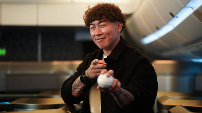星宇航空邀請「不死鳥」郭泓志擔任加州安大略航線宣傳大使。（圖／星宇航空提供）