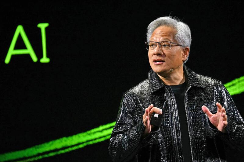 輝達（Nvidia）執行長黃仁勳。（法新社）