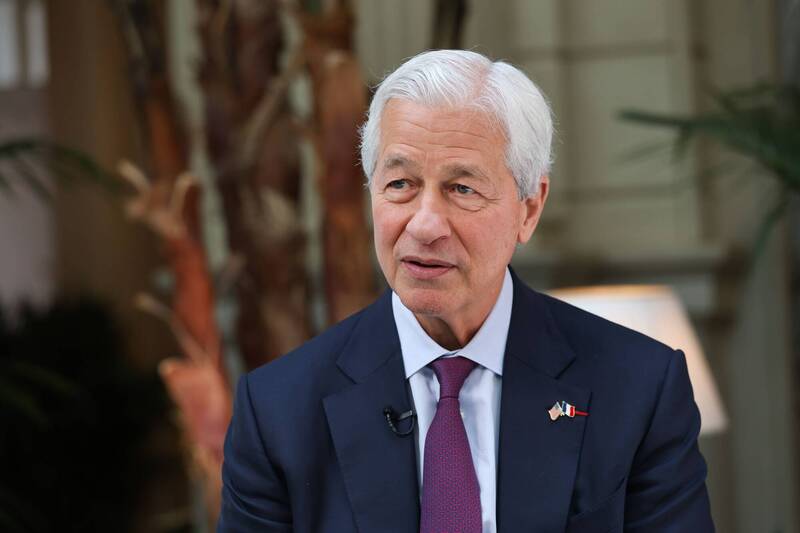 摩根執行長戴蒙（Jamie Dimon）。（彭博）