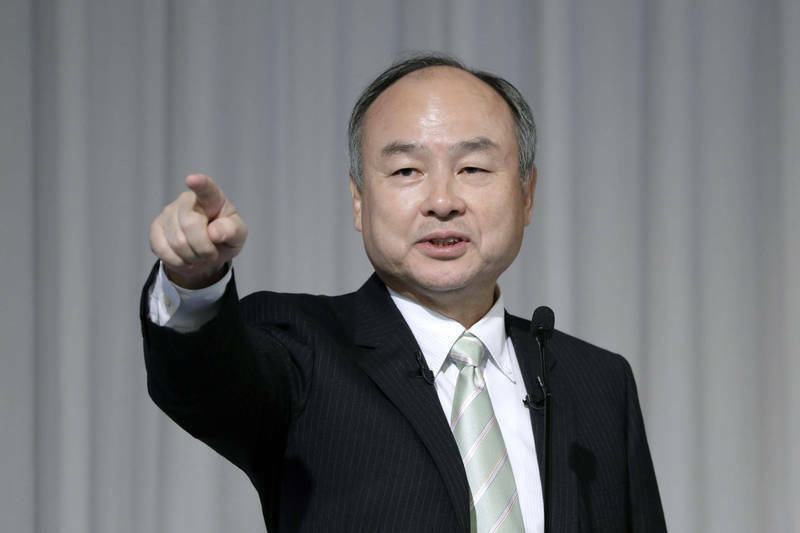 日本軟銀集團創辦人兼社長孫正義。（彭博檔案照）