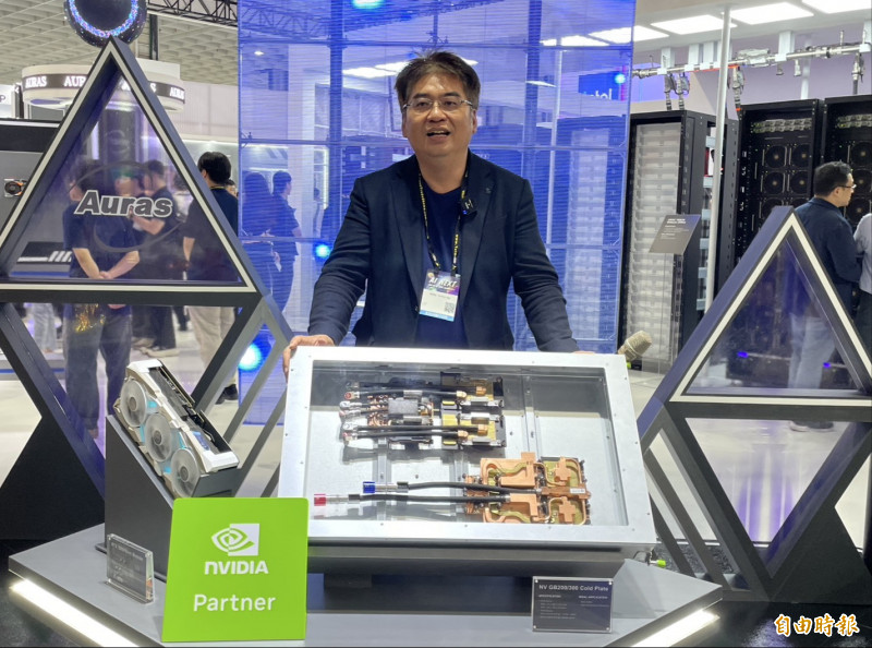 雙鴻今年盛大參展台北國際電腦展（Computex）。圖為董事長林育申。（記者歐宇祥攝）