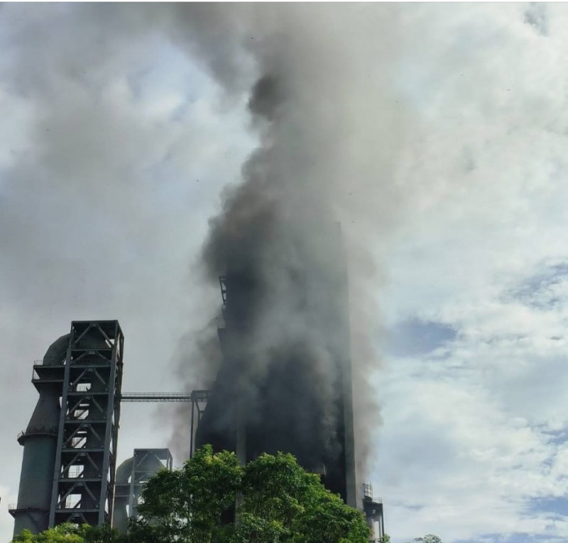台泥（1101）花蓮和平廠今早傳出爆炸聲響，初步了解，火災很快就撲滅，無人受困和傷亡。（取自臉書今日花蓮）