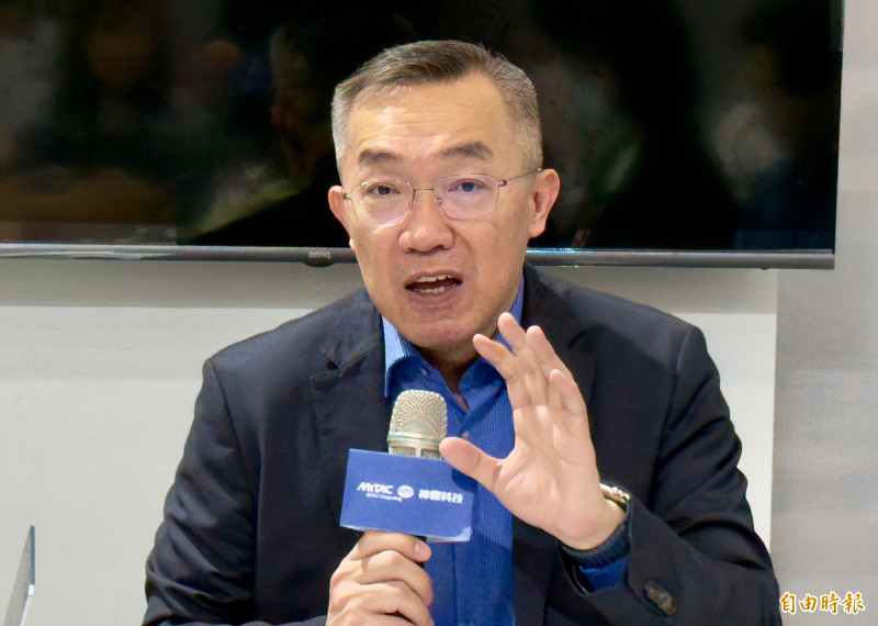 神達投控旗下雲端解決方案事業體神雲總經理黃承德今日出席台北國際電腦展。（記者方韋傑攝）