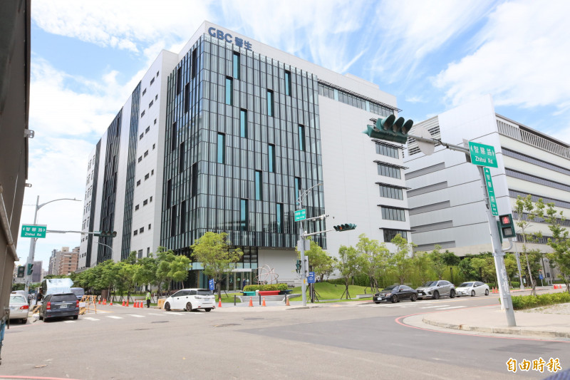 普生公司（GBC）設在新竹縣AI智慧園區的「竹創生技大樓」研發基地，規劃設置九大核心研發中心，聚焦於精準檢測、液態活檢等領域。（記者廖雪茹攝）