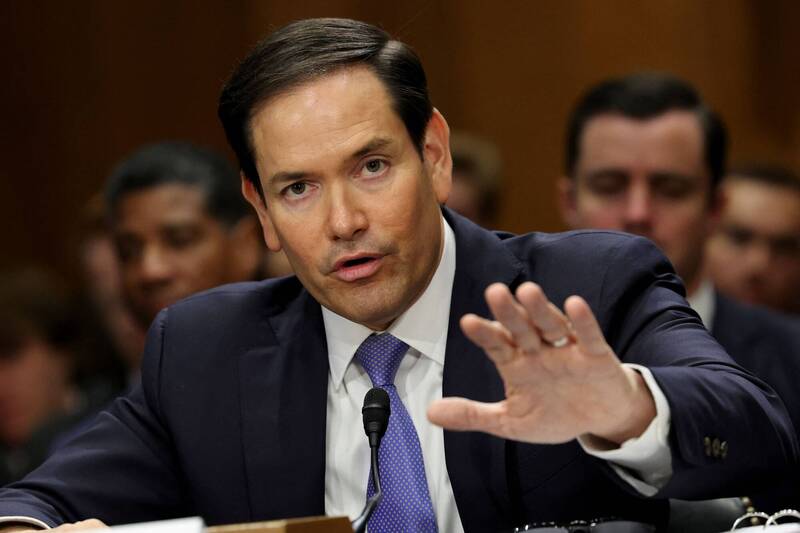 美國國務卿盧比歐（Marco Rubio）。（路透）