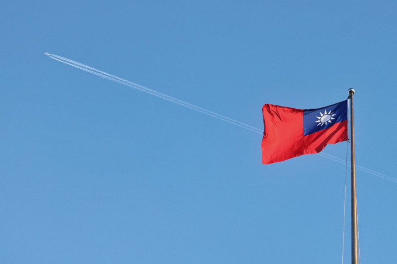 川普上任後，美中緊張加劇，導致外資對中國侵犯台灣更加擔憂。（法新社）