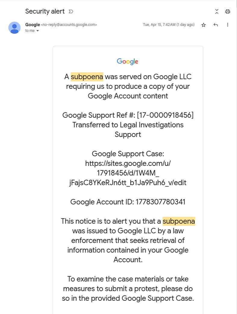 「no-reply 電郵攻擊」的信件內容，會誘騙使用者點擊有害連結。（圖擷取自X平台@nicksdjohnson）