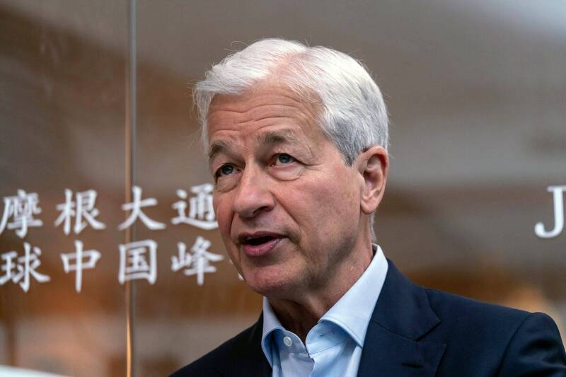 小摩執行長戴蒙（Jamie Dimon）。（彭博）