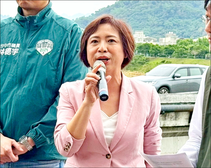 針對台灣進入非核家園後，盧秀燕接連批中火火力全開，何欣純駁盧「不能矇眼不看事實，拿著錯誤訊息做政治操作，只會放火?出氣，而沒有其他作為」，強調「不會做，換人來做！」（資料照）
