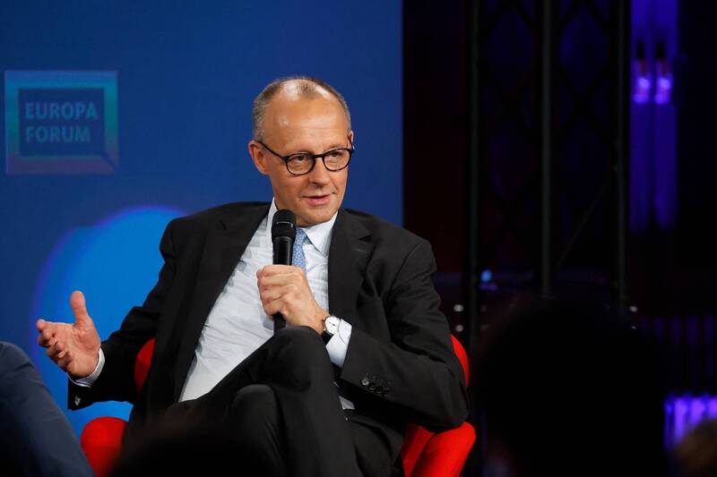 德國總理梅爾茨（Friedrich Merz）。（法新社）