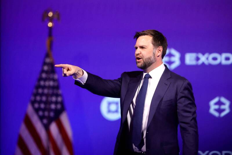美國副總統范斯（JD Vance）。（路透）