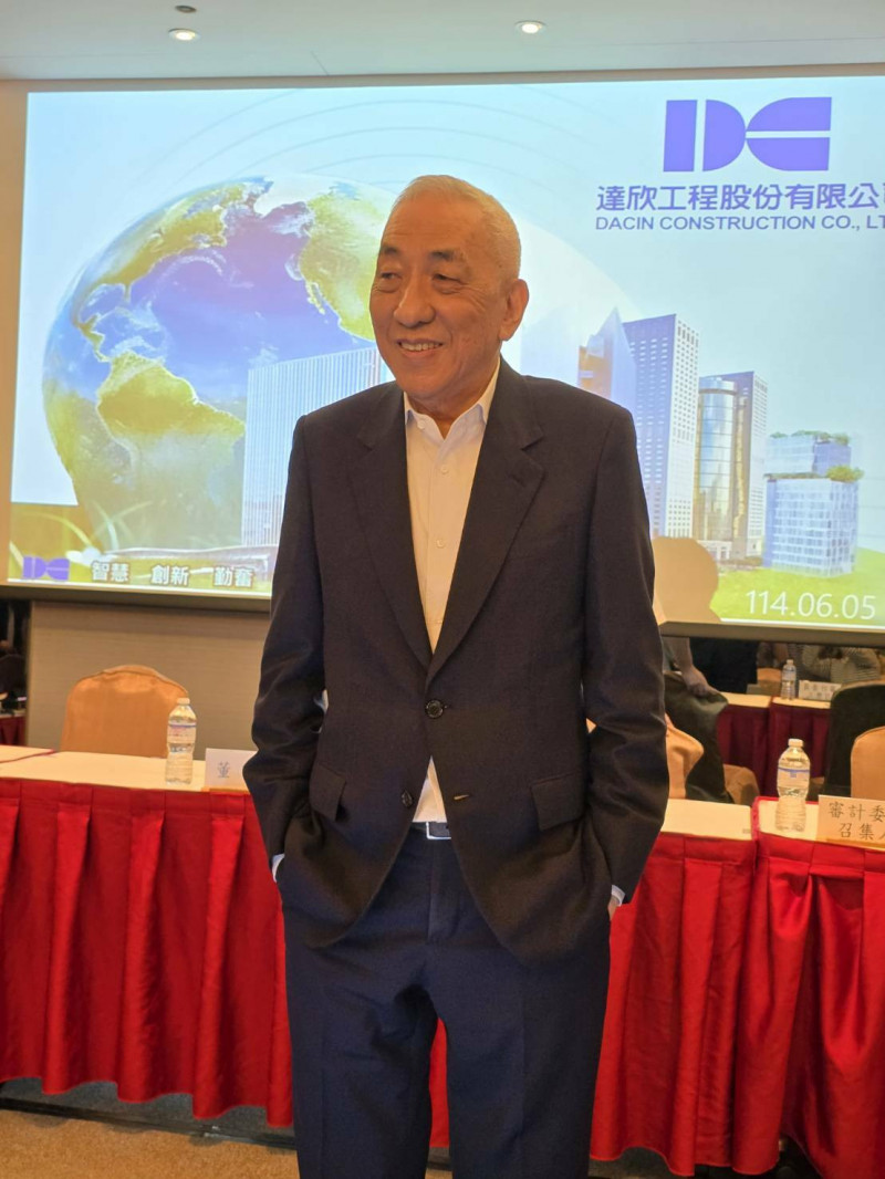 達欣工程董事長王人正。（記者陳永吉攝）