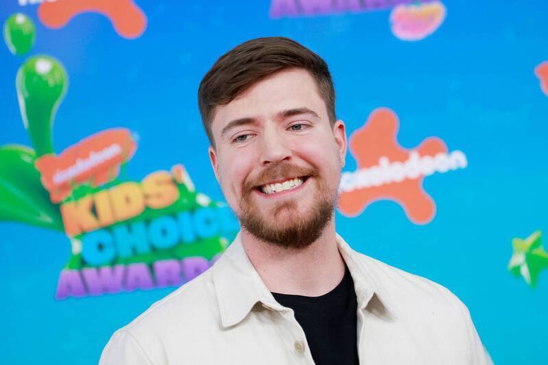 美國知名YouTuber「MrBeast」。（資料照，法新社）