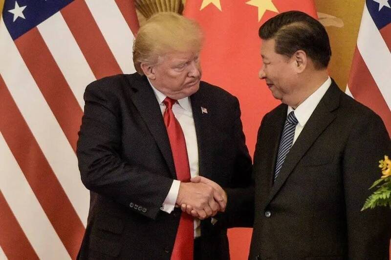 央視證實「6月5日晚，中國國家主席習近平應約同美國總統川普通電話」（法新社資料照）