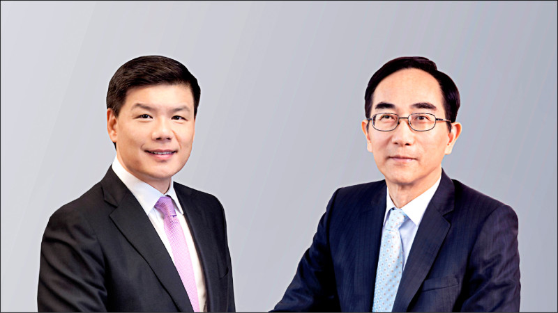 凱基金控暨凱基人壽董事長王銘陽（右）。（業者提供）