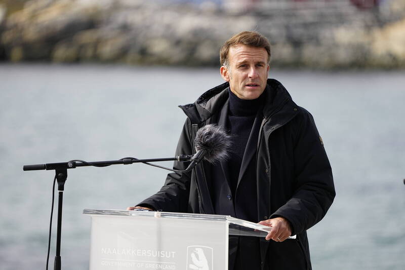 法國總統馬克宏（Emmanuel Macron）。（美聯社）