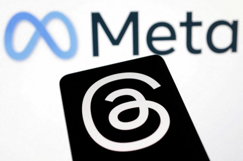 Meta旗下的Threads成為台灣年輕人愛用社群平台。（路透社）