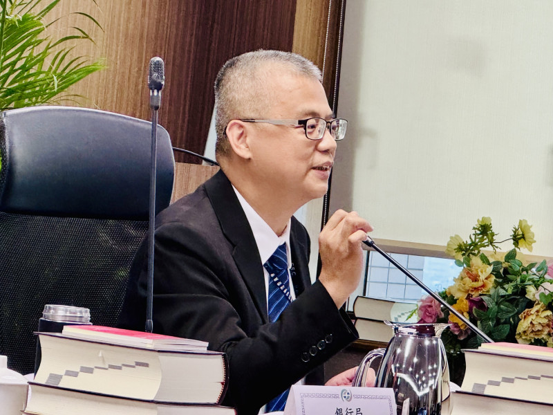 圖為金管會法律事務處處長林志憲（記者王孟倫攝）